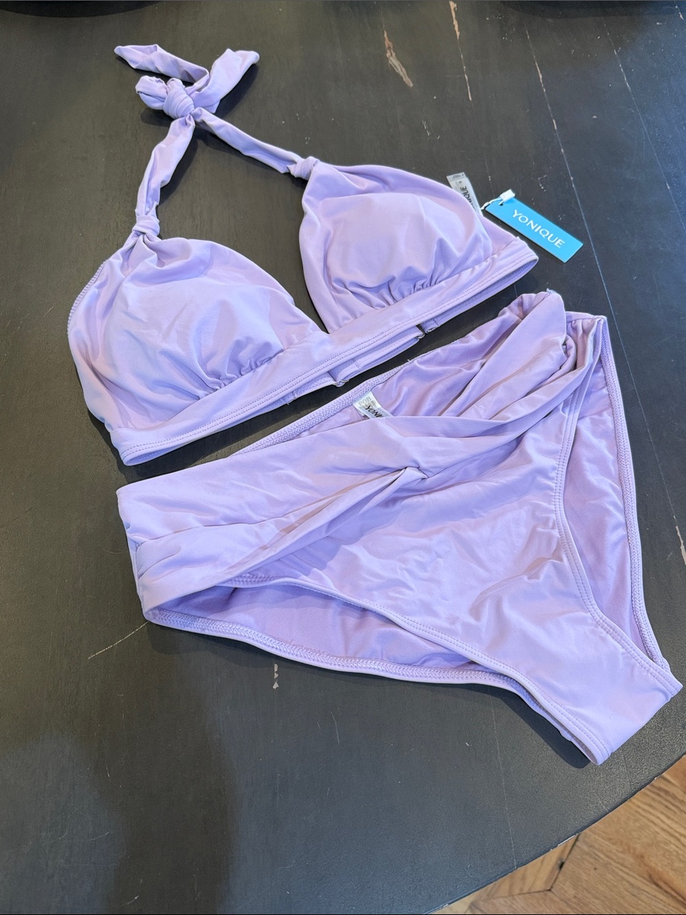Younique Lavender Tie-Halter Bikini Set